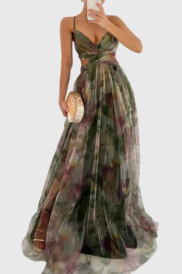 Giselle™ | Bloemen Maxi Jurk