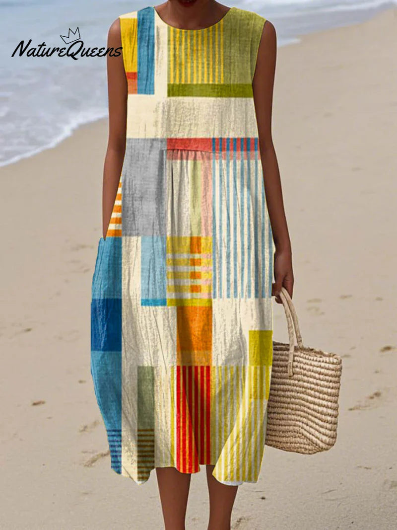 Poppy | Moderne Patchwork Jurk