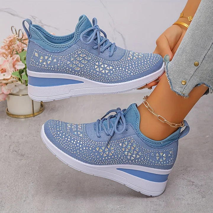 Giselle â Orthopedische sneakers met fonkelende strass