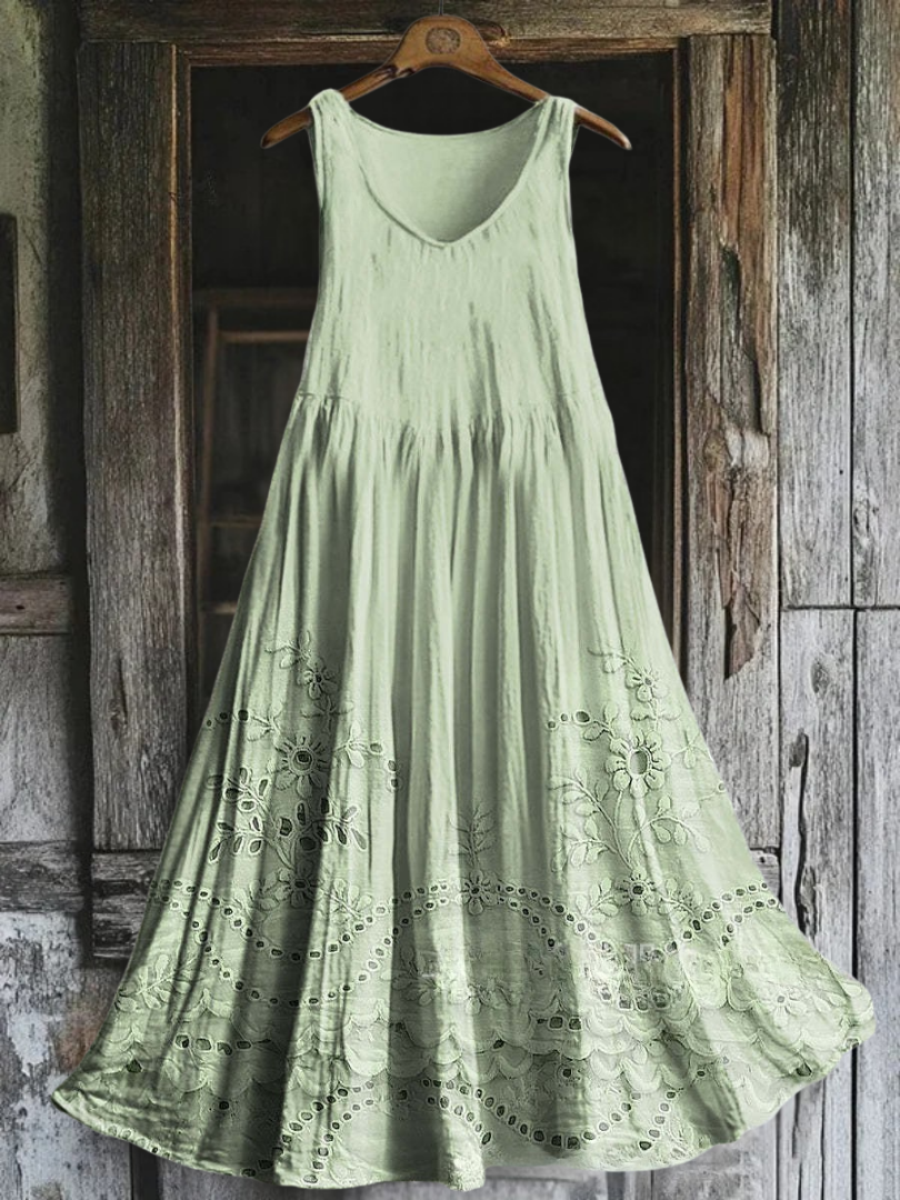 Margaux – Katoenen borduursel jurk