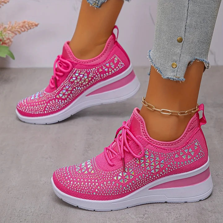 Giselle â Orthopedische sneakers met fonkelende strass