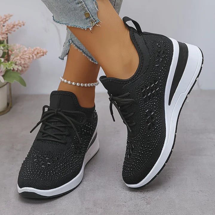 Giselle â Orthopedische sneakers met fonkelende strass