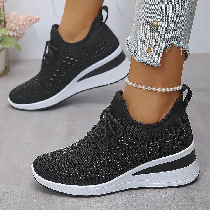 Giselle â Orthopedische sneakers met fonkelende strass