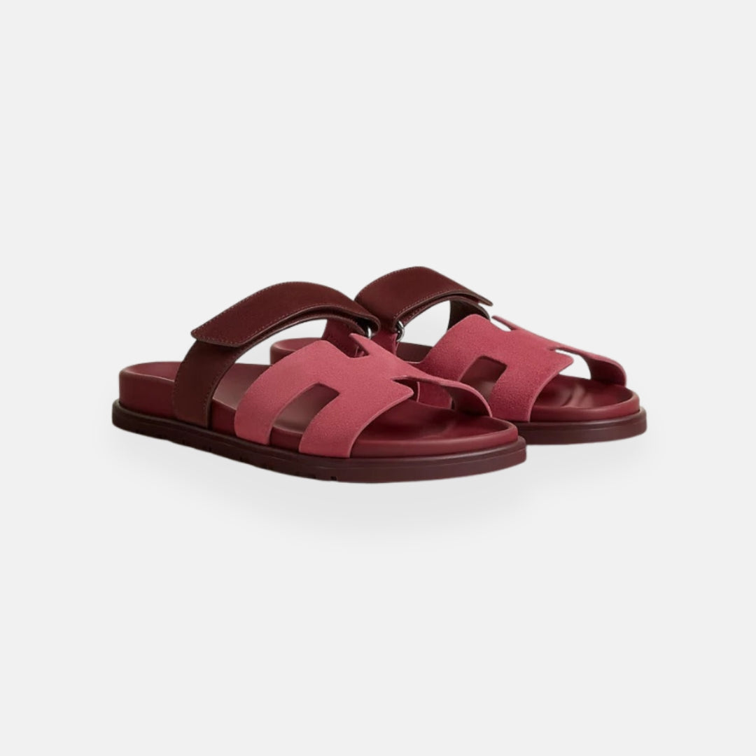 Alexane | Bicolor sandalen met gekruiste band