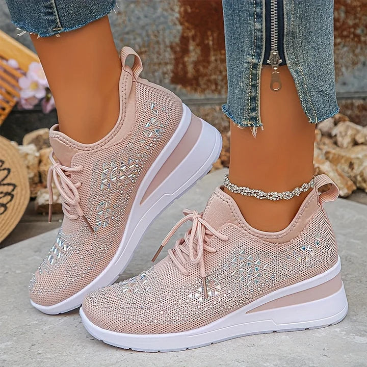 Giselle â Orthopedische sneakers met fonkelende strass