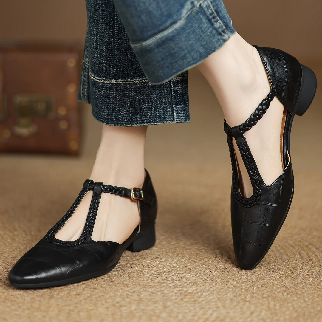Mary-Jane™| Kepa Leren Mary Janes