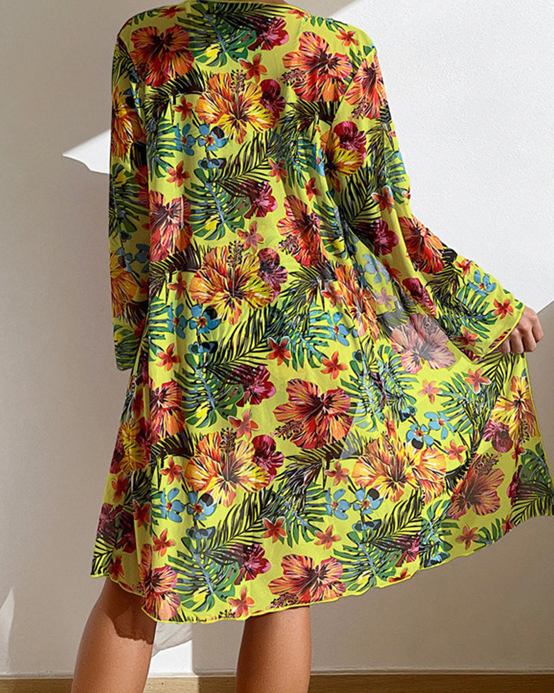 Hildegard | Twee-delig bikini-set met romantisch bloemenpatroon