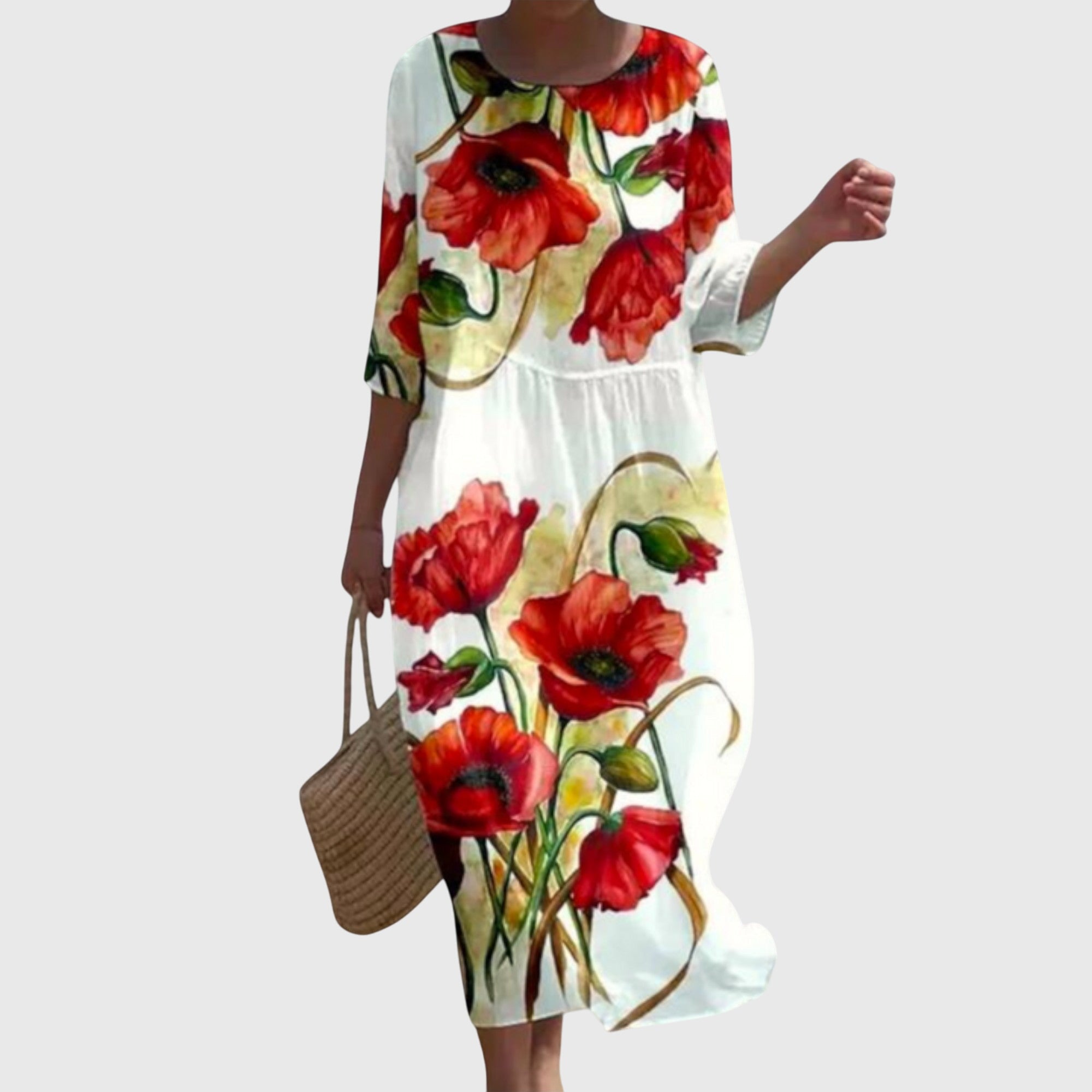 Hayley™ | Stijlvolle Bloemen Maxi Jurk