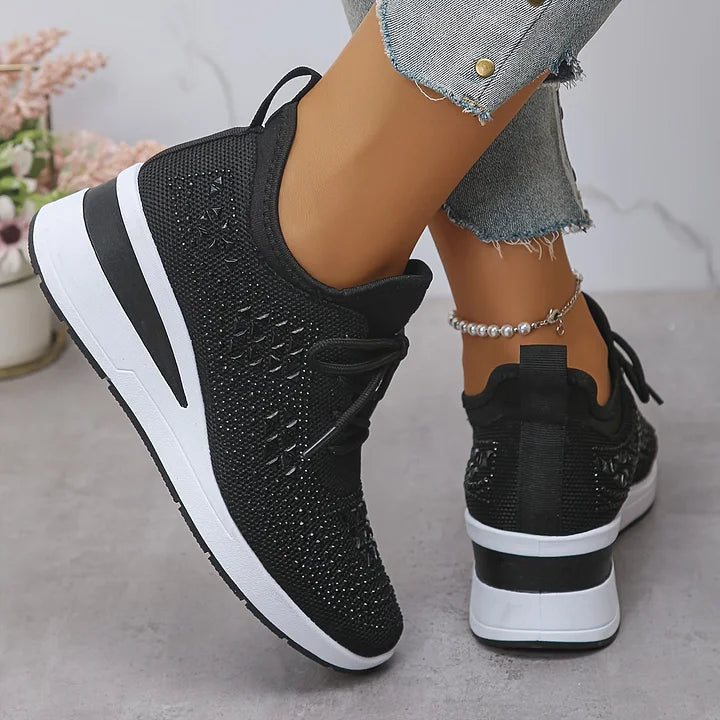 Giselle â Orthopedische sneakers met fonkelende strass