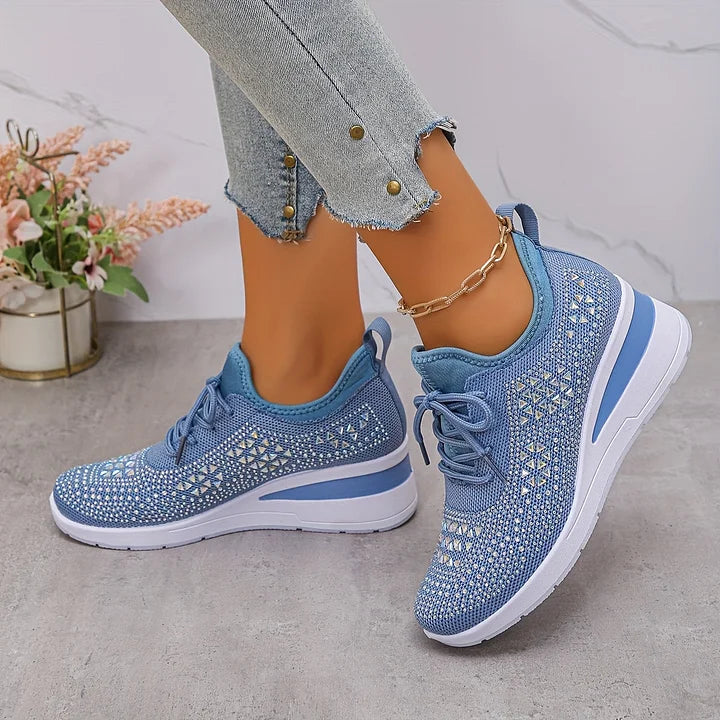 Giselle â Orthopedische sneakers met fonkelende strass