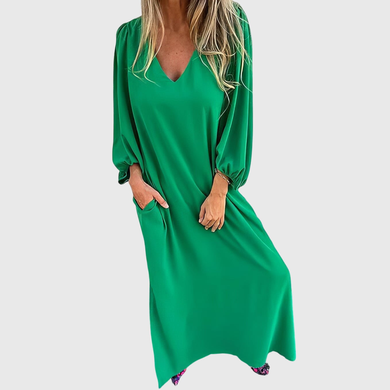 Carol™ - Lange Boho Jurk met Zakken