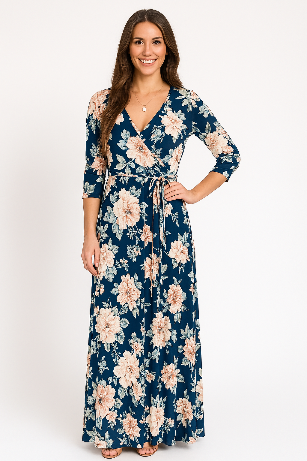 Rondine - Bloemen Maxi Jurk