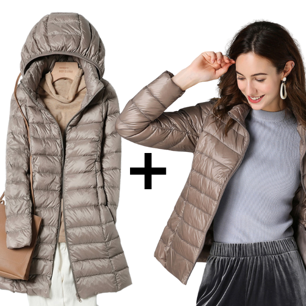 Sky+Aurora - Ultralight Jas & Lange Jas met Witte Eendendons