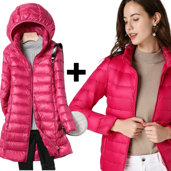 Sky+Aurora - Ultralight Jas & Lange Jas met Witte Eendendons