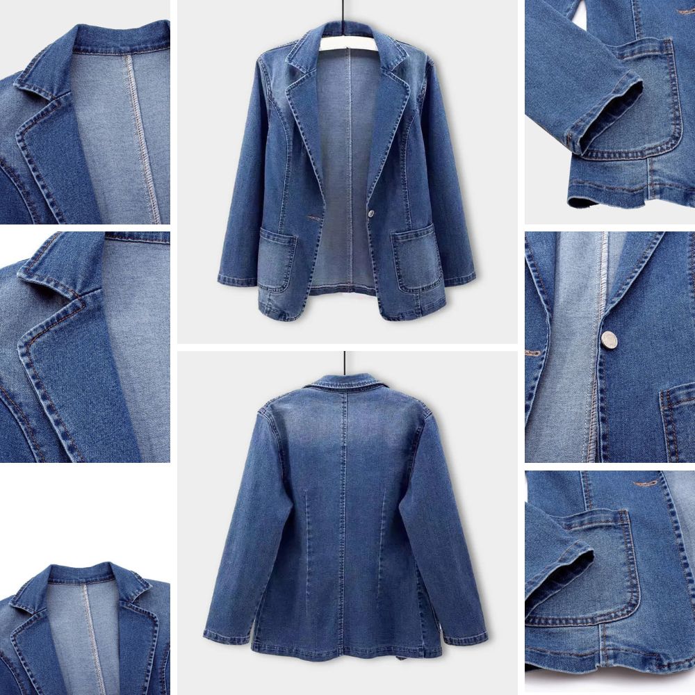 Sofia® | Stijlvolle Denim Blazer Voor Vrouwen