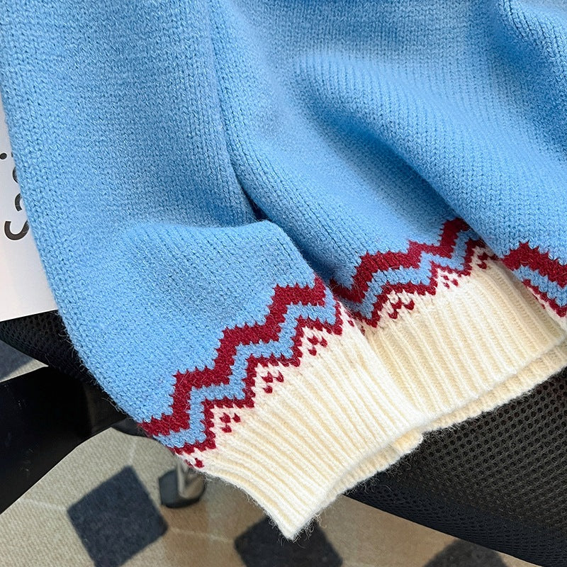 Nordisch Patroon Gebreide Pullover