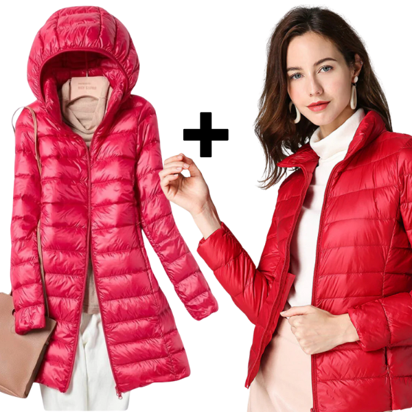 Sky+Aurora - Ultralight Jas & Lange Jas met Witte Eendendons