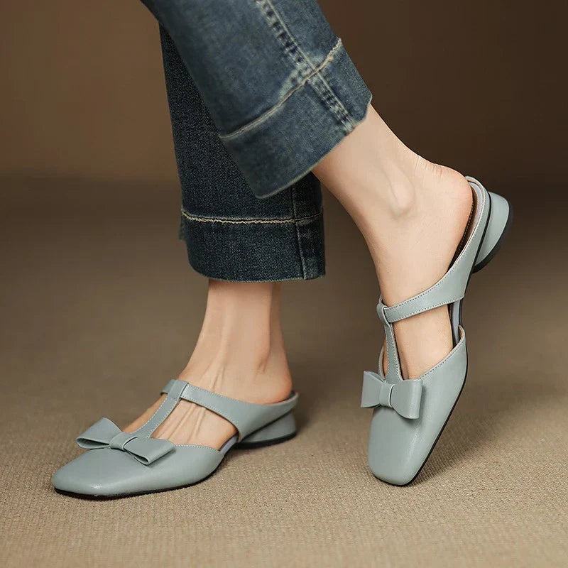 Lina Vierkante Teen Slippers