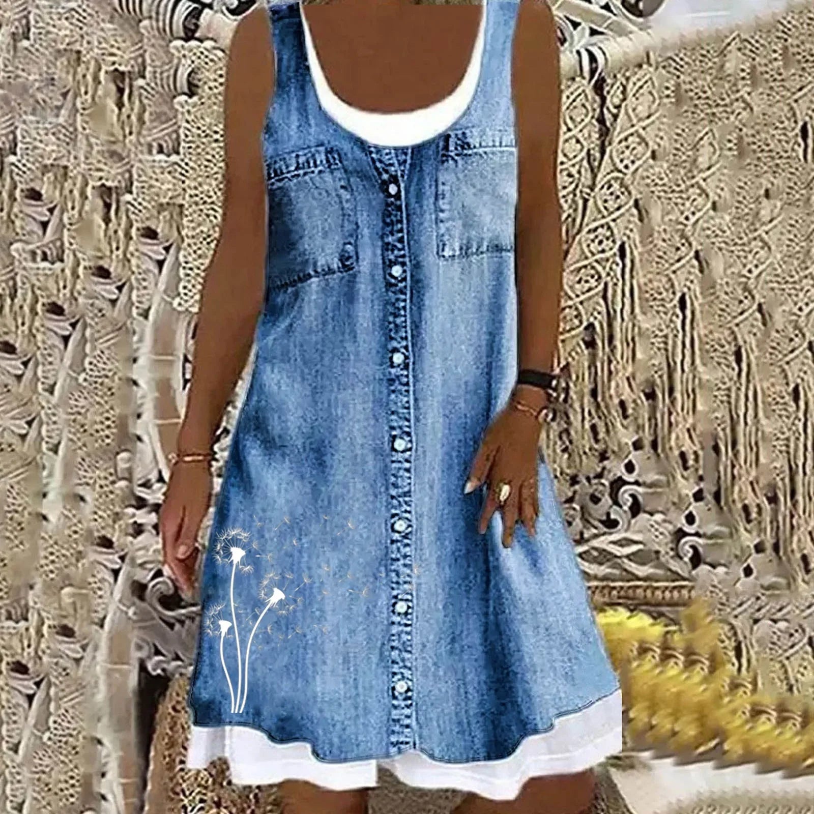Sofia™ | Zachte en Elegante Denimjurk