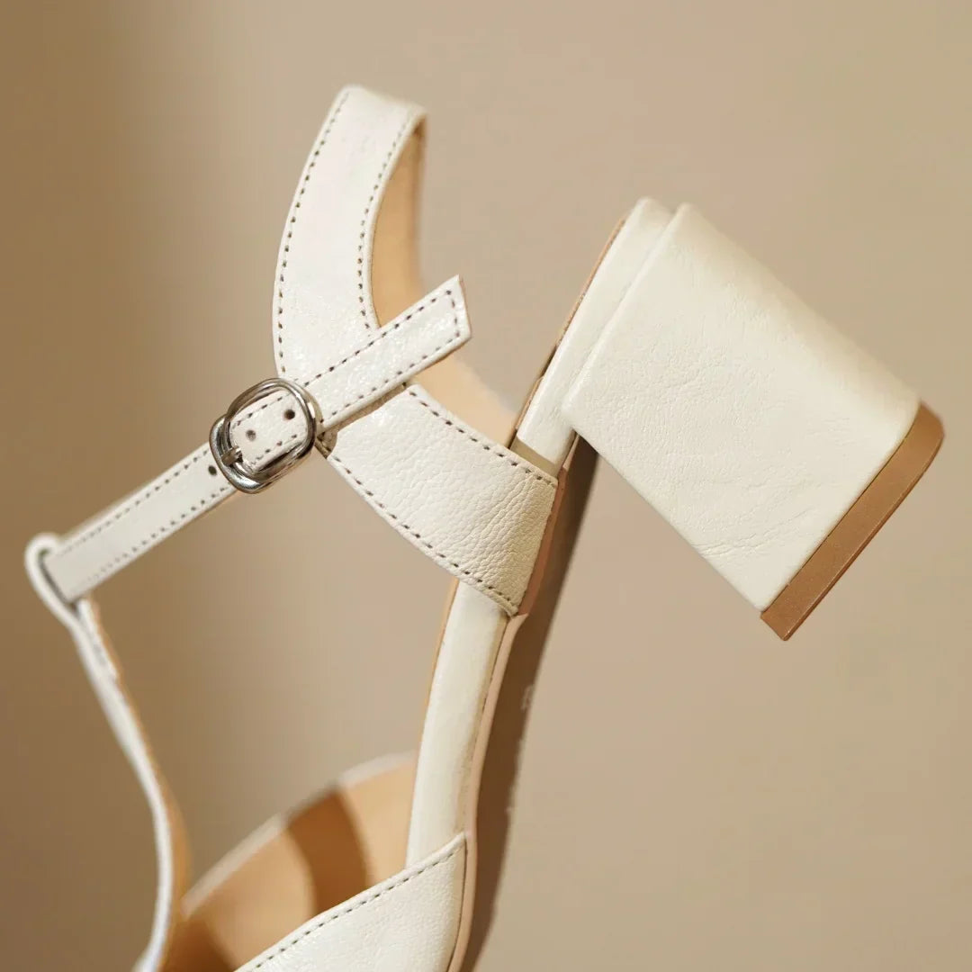 Mary-Jane™| Beatrica Leren Mary Janes