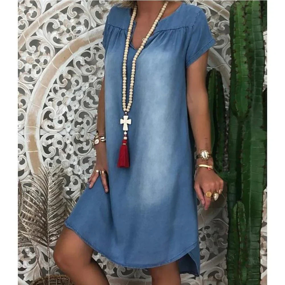 Sofia™ | Casual Denim Zomerjurk