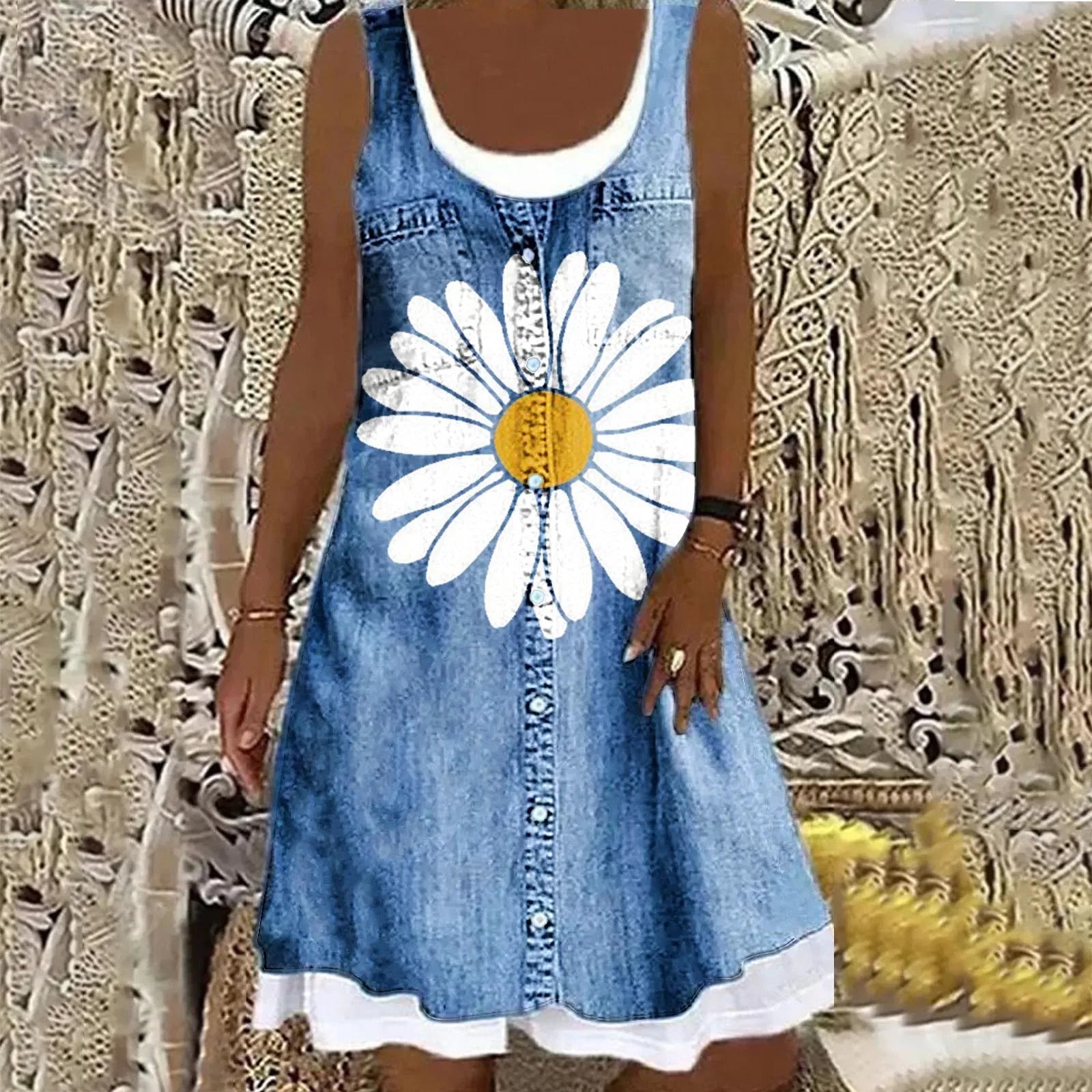 Sofia™ | Zachte en Elegante Denimjurk