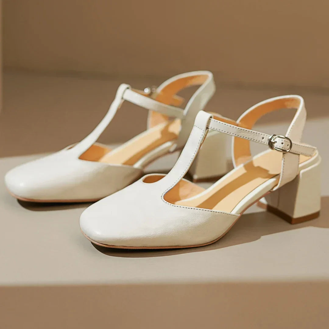 Mary-Jane™| Beatrica Leren Mary Janes