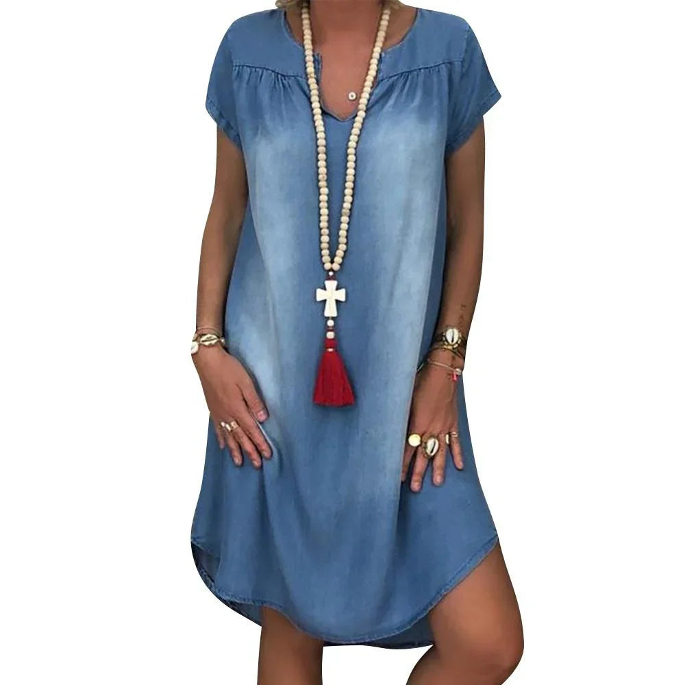 Sofia™ | Casual Denim Zomerjurk