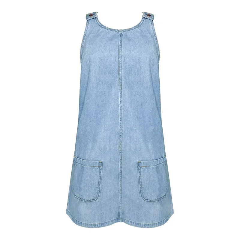 Sofia™ | Praktische en Lichte Denim Zomerjurk