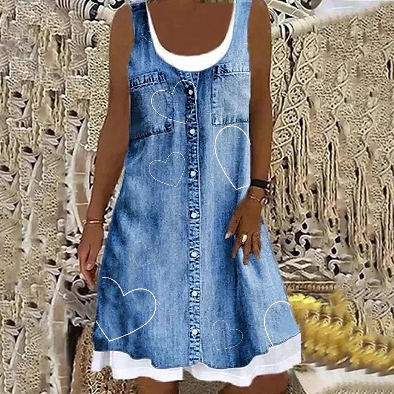 Sofia™ | Zachte en Elegante Denimjurk
