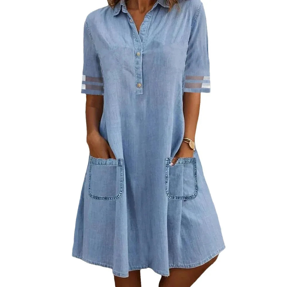 Sofia® | Denim Lichte Jurk