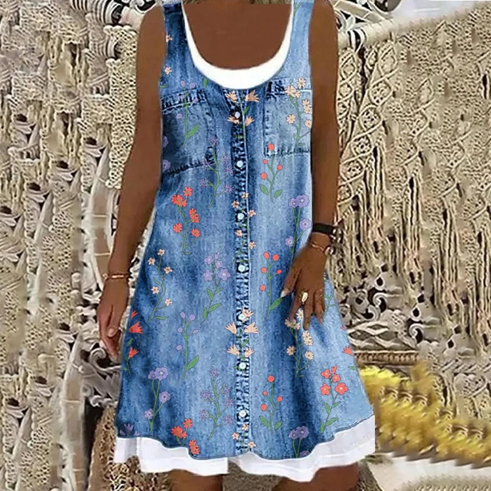 Sofia™ | Zachte en Elegante Denimjurk
