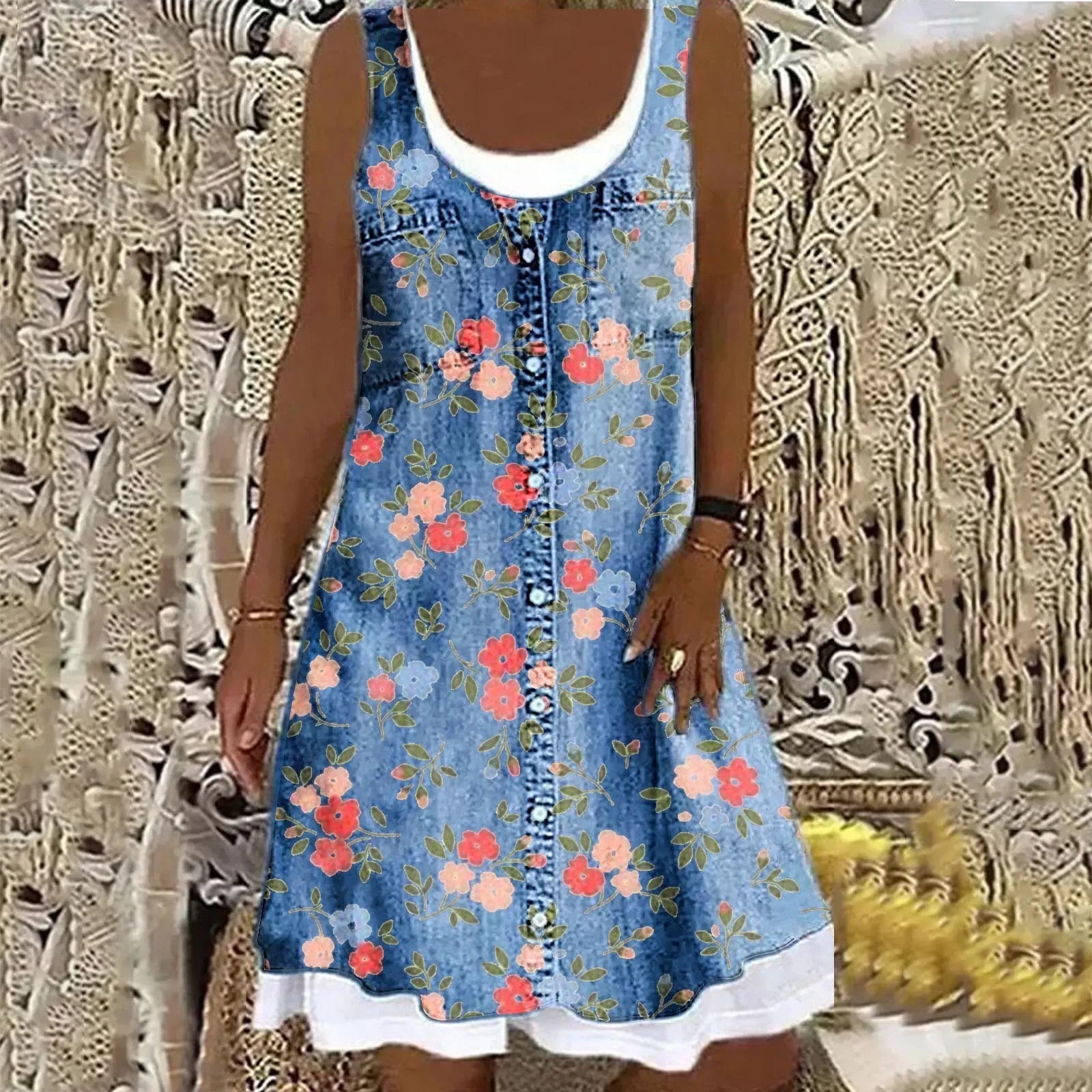 Sofia™ | Zachte en Elegante Denimjurk
