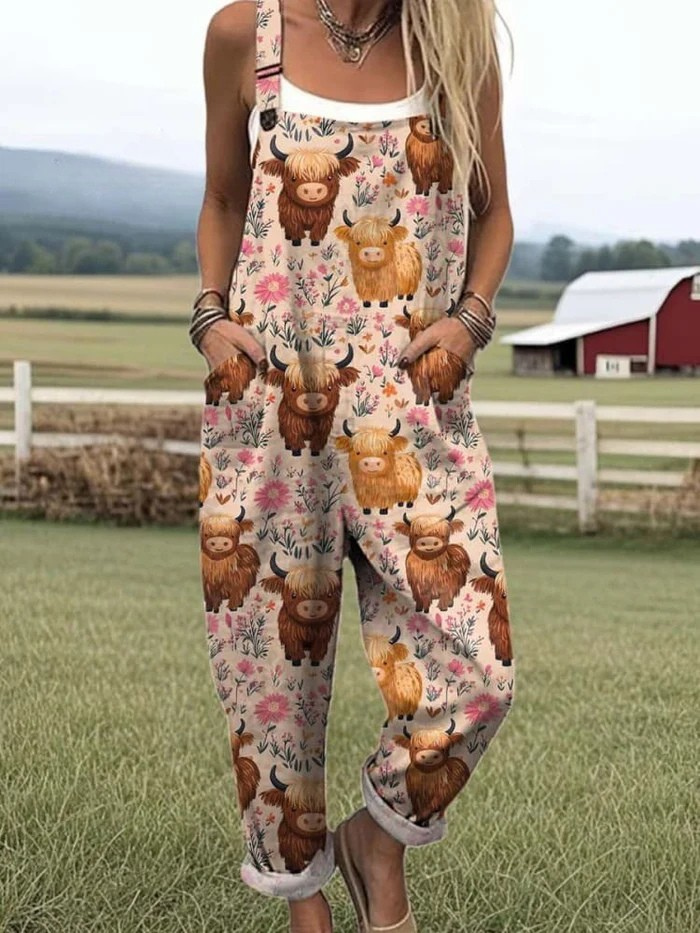 Zerva™ – Artistieke Katoenen Jumpsuit