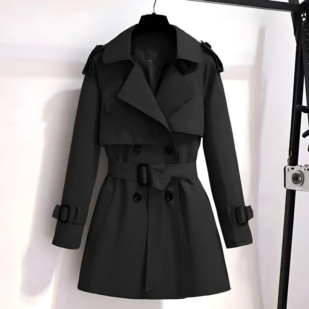 Mirella™ | Korte en chique trenchcoat voor vrouwen