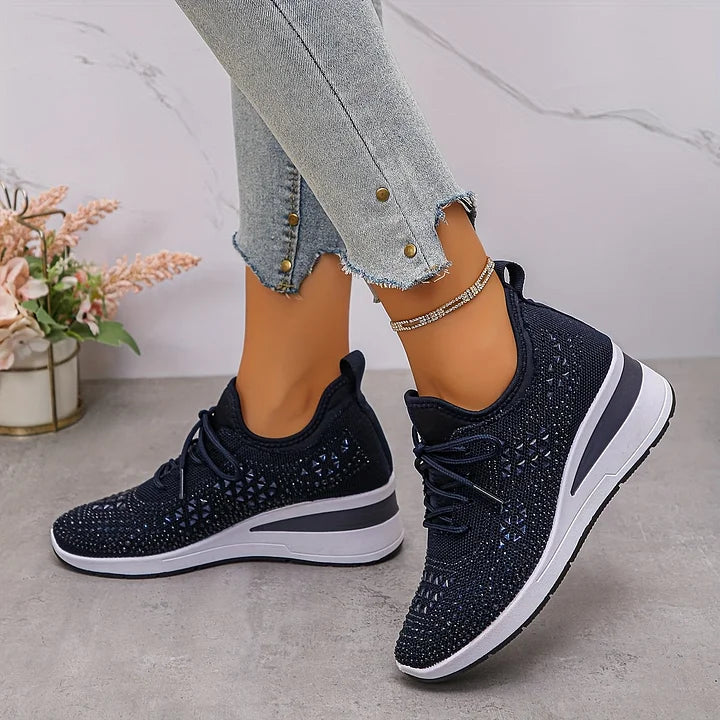 Giselle â Orthopedische sneakers met fonkelende strass