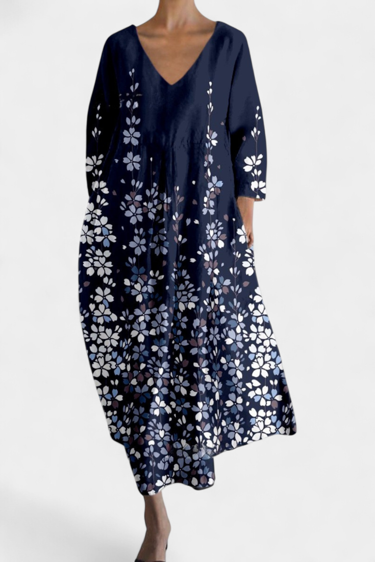 Isalinde | Comfortabele V-hals Jurk