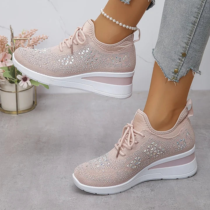 Giselle â Orthopedische sneakers met fonkelende strass