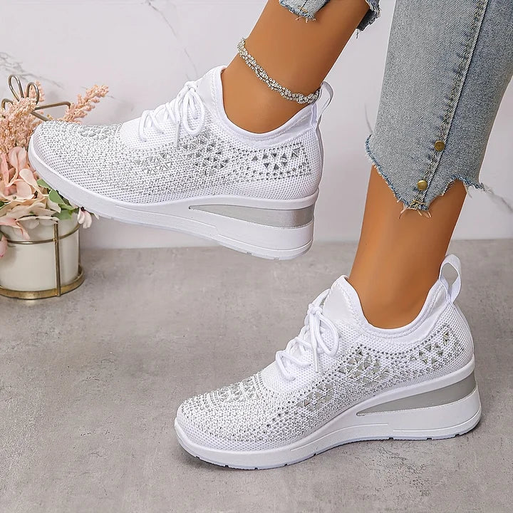Giselle â Orthopedische sneakers met fonkelende strass