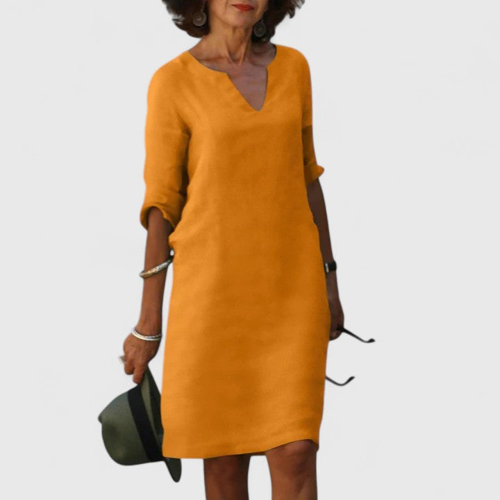 Taylor | Comfortabele V-hals Jurk