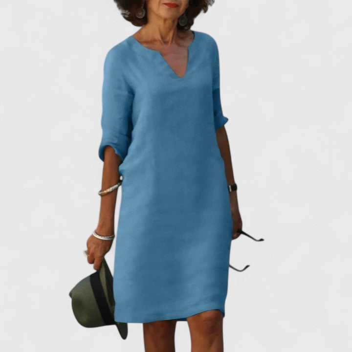 Taylor | Comfortabele V-hals Jurk