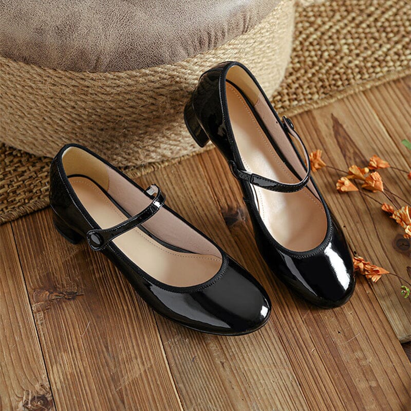 Mary-Jane™| Livy Leren Mary Janes