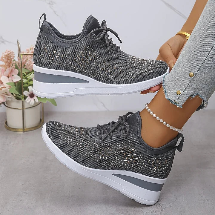 Giselle â Orthopedische sneakers met fonkelende strass