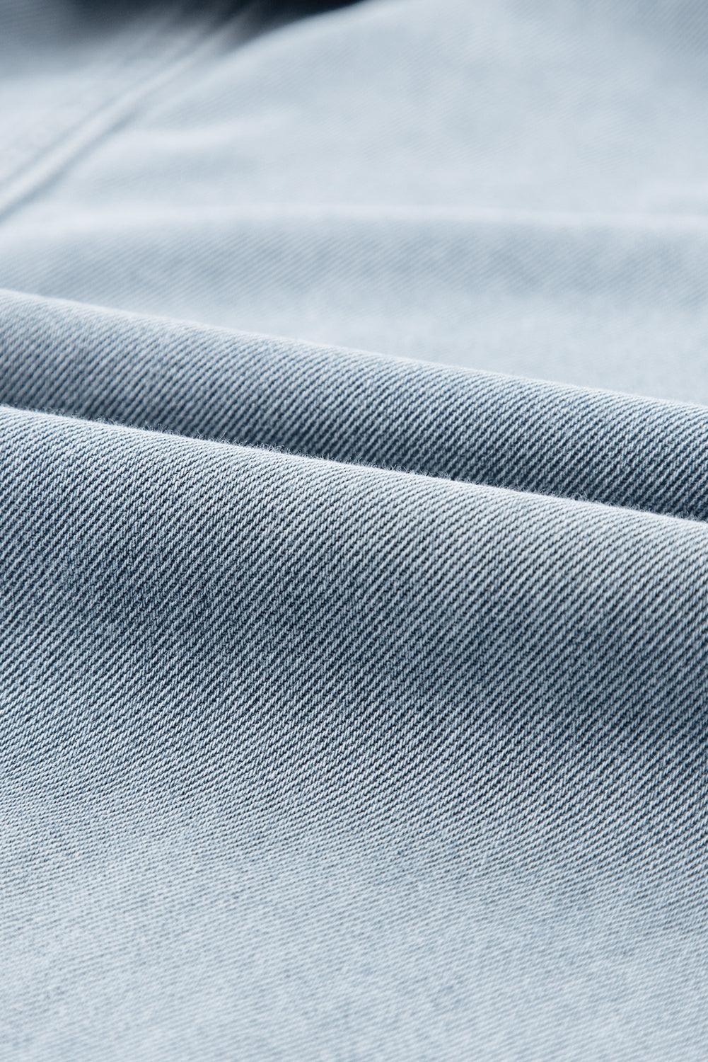 Sofia® | Elegante Denimjurk met Korte Vlindermouwen