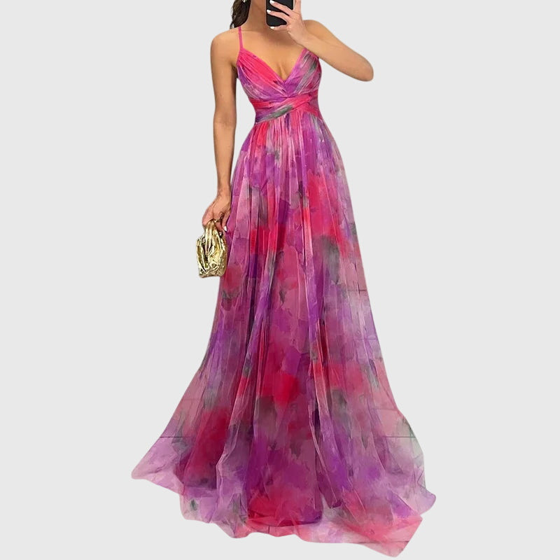 Giselle™ | Bloemen Maxi Jurk