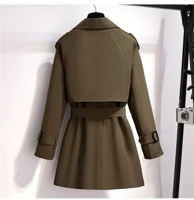 Mirella™ | Korte en chique trenchcoat voor vrouwen