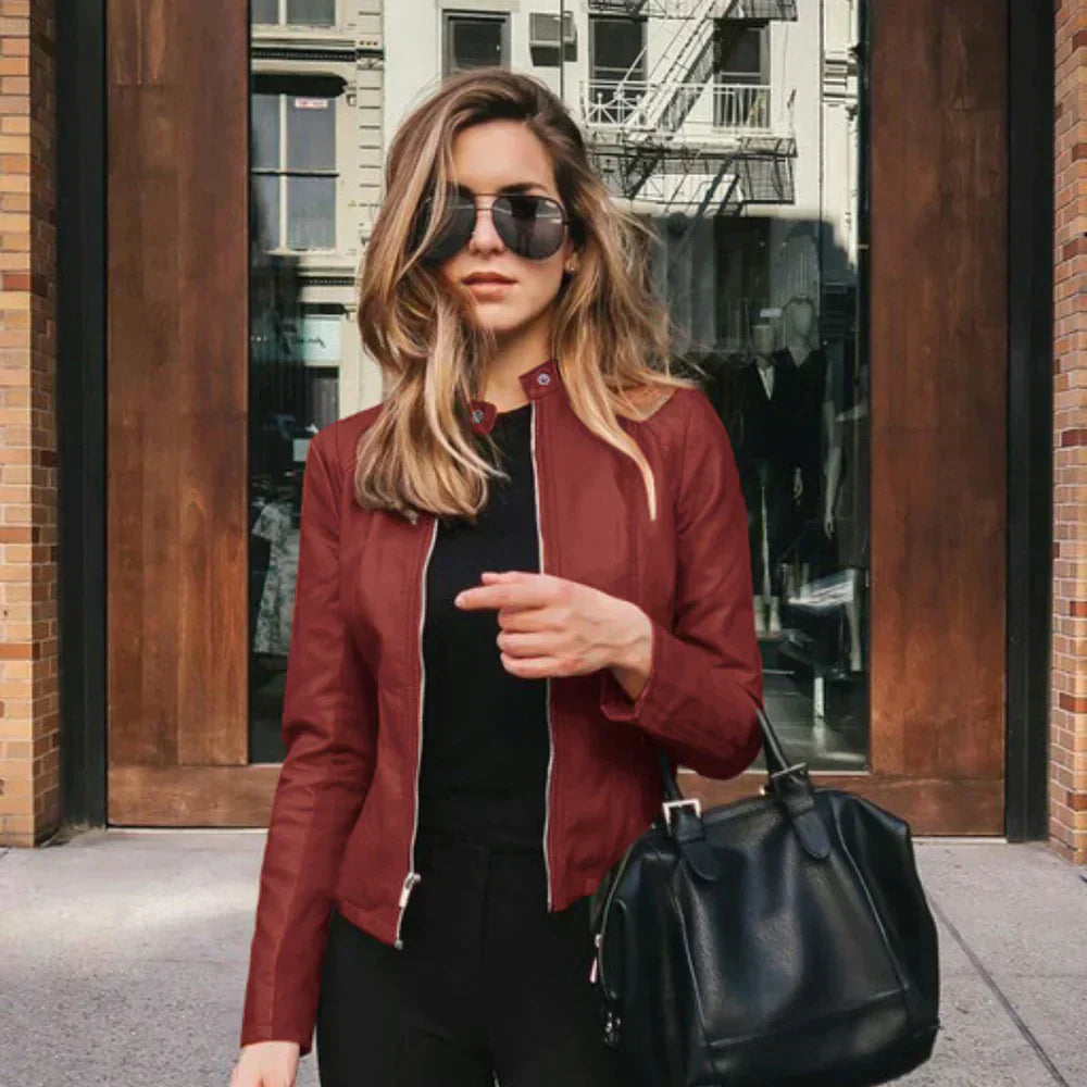 Sophia - Italiaanse Leren Jasje