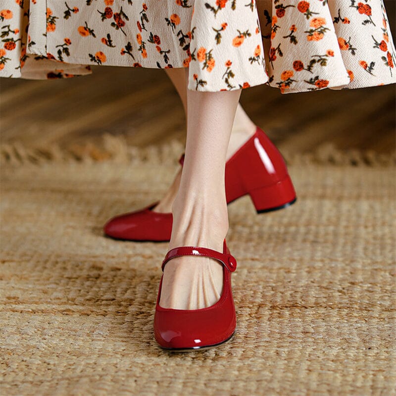 Mary-Jane™| Livy Leren Mary Janes