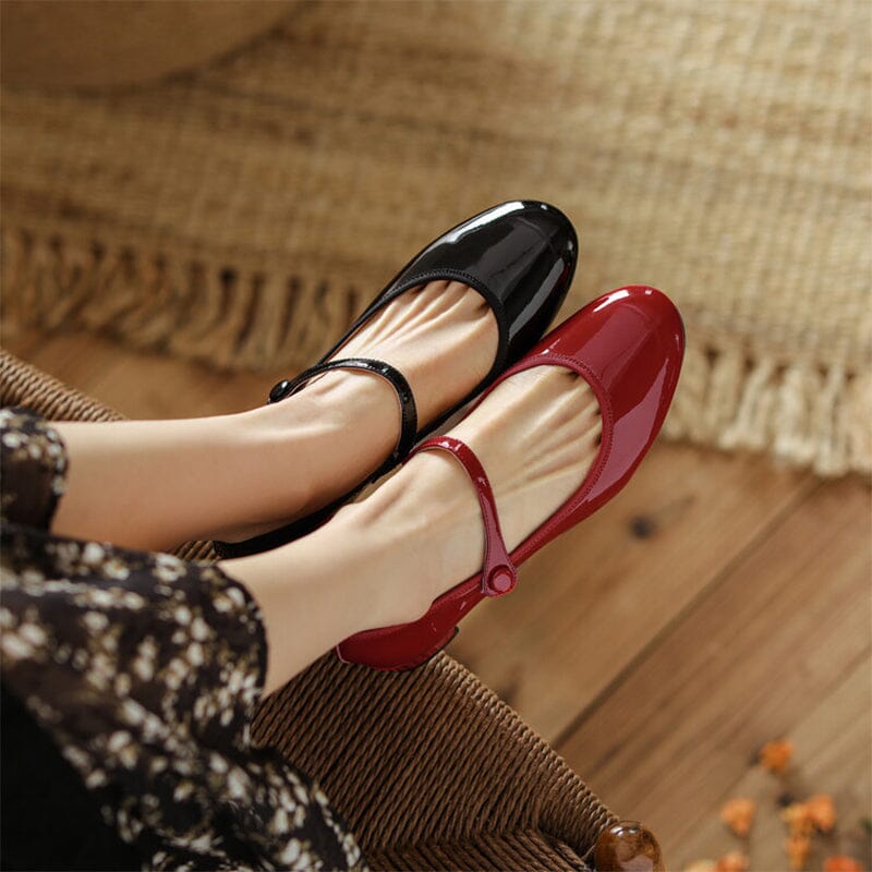 Mary-Jane™| Livy Leren Mary Janes