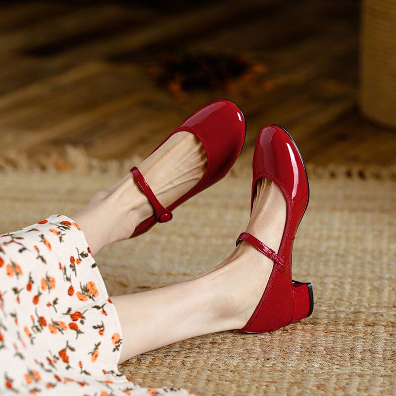 Mary-Jane™| Livy Leren Mary Janes
